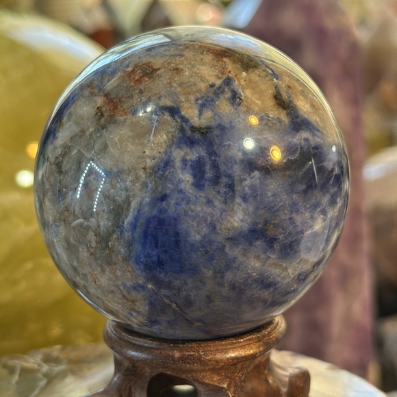 Sodalite Crystal Sphere! - Picture 5 of 9